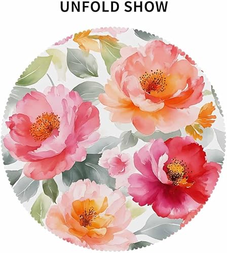 Miniatura 6 de Mantel redondo de música, teclas de piano, notas musicales, color blanco y negro, resistente al agua, de poliéster, mantel decorativo para cocina,