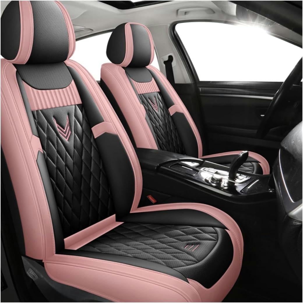 Sitzbezüge Auto Autositzbezüge Universal Set für Audi a1 a1 s-Line a1 sportback a1 s a2 a3 s-Line a3 8p 8v a3 Auto Zubehör,Rosa