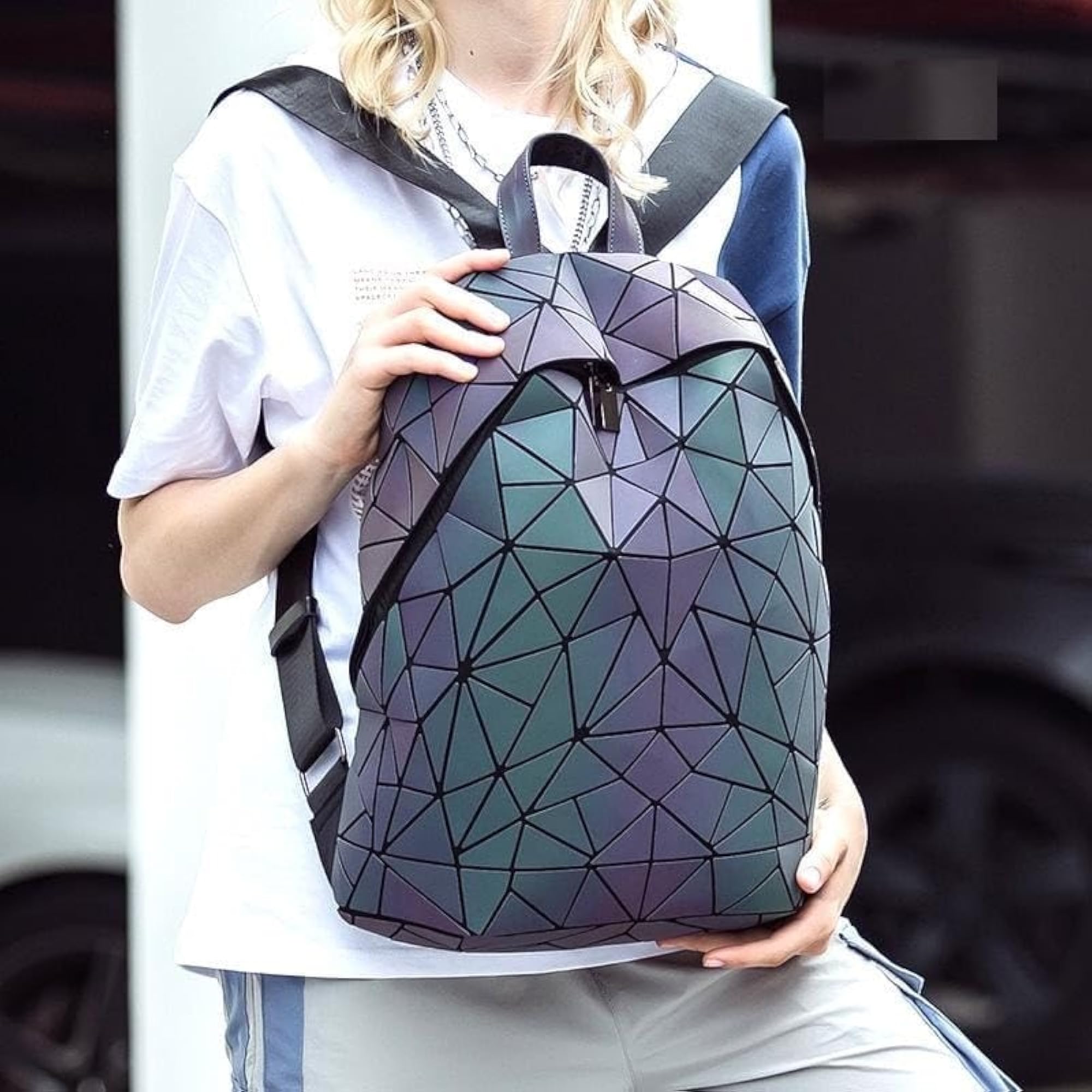Vegan Leather Stylish Laptop Backpack for Travel