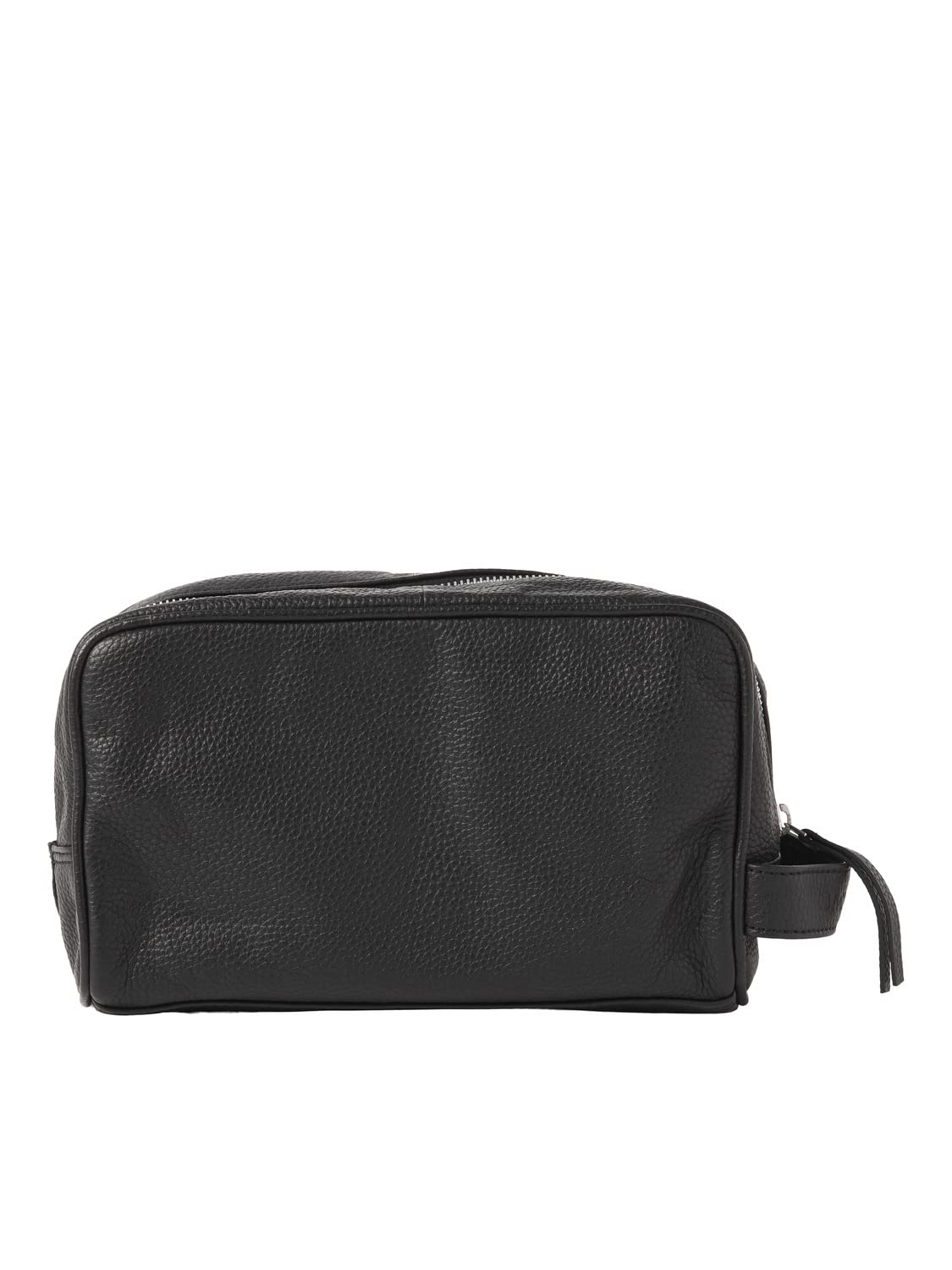 JACK & JONES Jacanthony - Beauty case da uomo, in pelle, misura standard, colore: nero, Nero, Misura standard, Borsa cosmetica