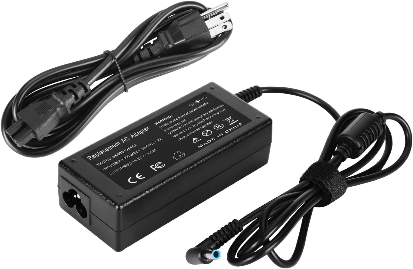 MAJCL90W AC Adapter Laptop Charger for HP Envy Touchsmart Sleekbook 15 17 M6 M7 Series HP Pavilion 11 14 15 17, HP Stream 11 13 14, HP Elitebook Folio 1040, HP Spectre X360 13 15 Power Supply Cord