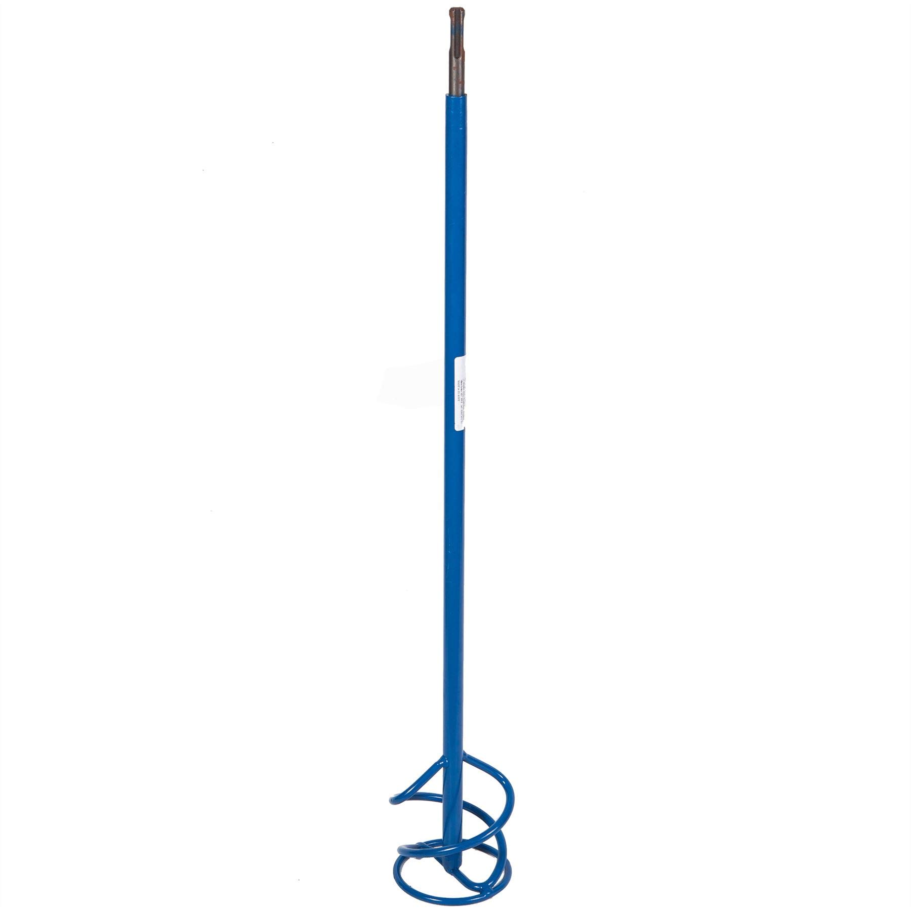 Toolty Blue Propeller Mixing Paddle 85 X 600Mm - Sds - Galvanized Mixer, Whisk, Stirrer - Positive 2-Blade - For Leveling Mass, Joint Mortar, Adheives, Glue, Paint, Diy - Tlty-1691P