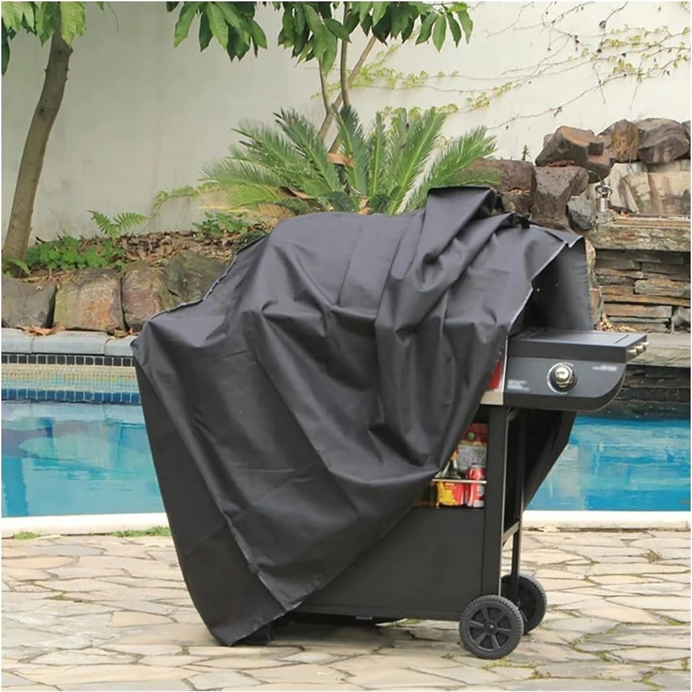 Housse imperméable pour barbecue à gaz 100 x 60 x 150 cm, ajustement universel, noir, accessoire de barbecue pour barbecue en plein air
