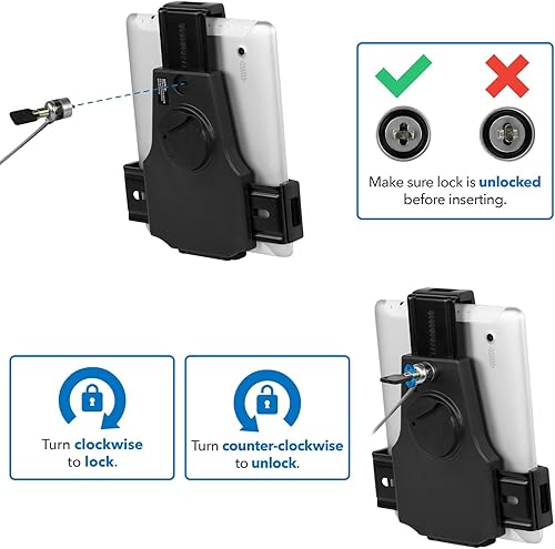 Miniatura 12 de Mount-It! Quiosco universal antirrobo del soporte del piso de la tableta - Soporte de piso del quiosco ajustable en altura - Soporte de montaje