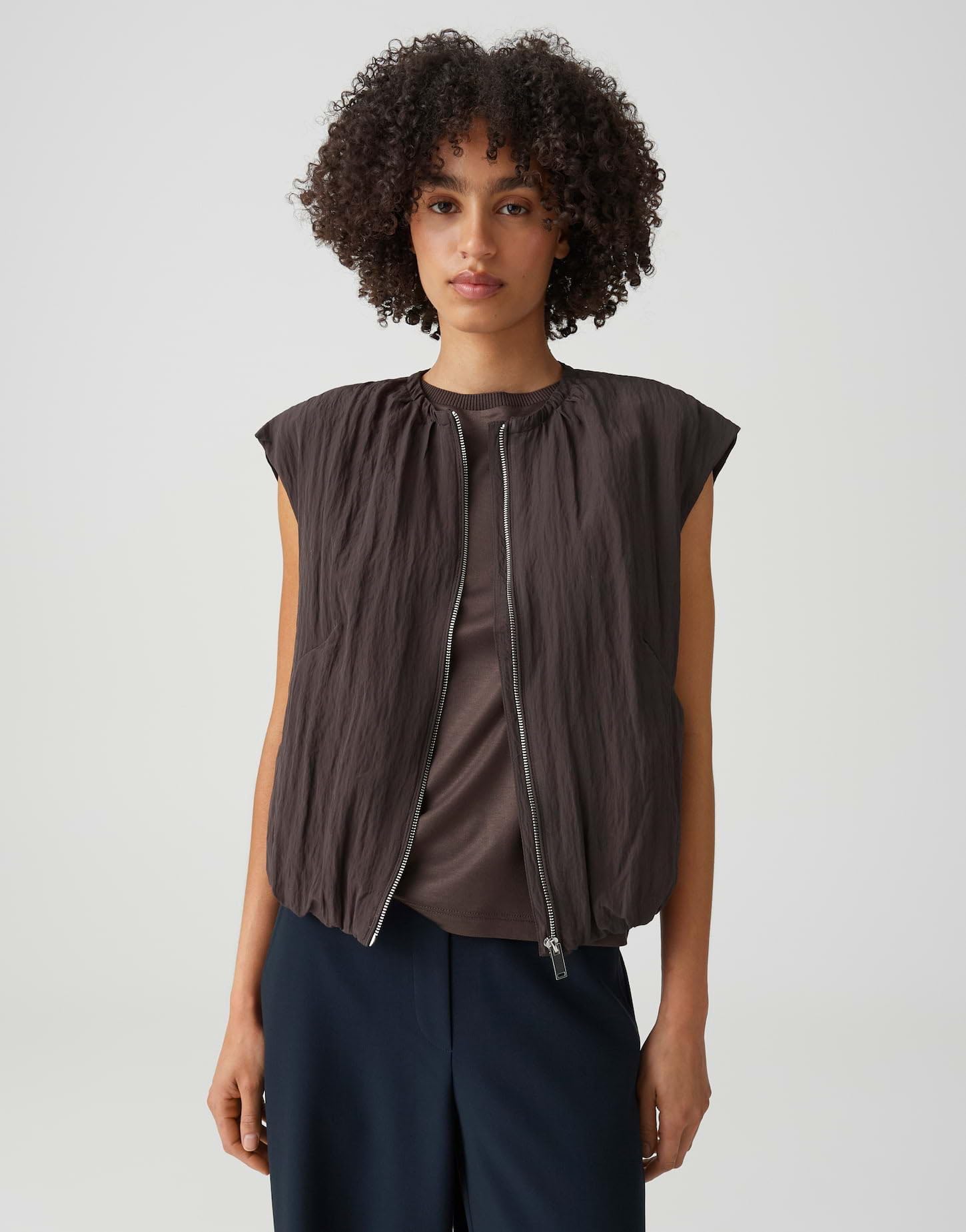 OPUS Damen Weste | Boxy Weste aus ECOVERO™ Viskosemix