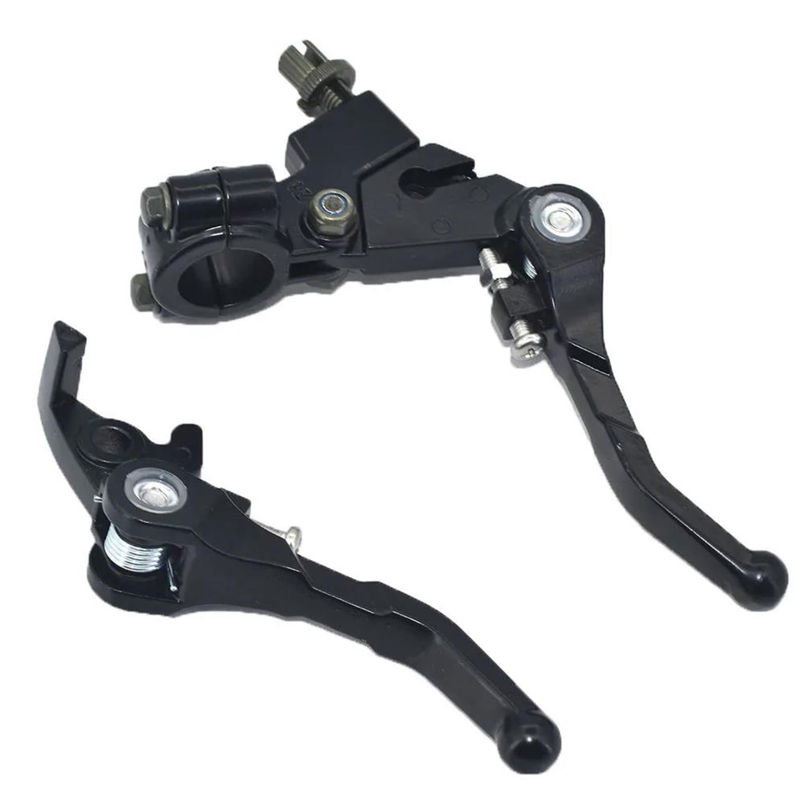 ETEKGVYVA Clutch Brake Lever Set Handlebar 22mm Universal Aluminum Alloy Folding Clutch Lever Brake Lever Set
