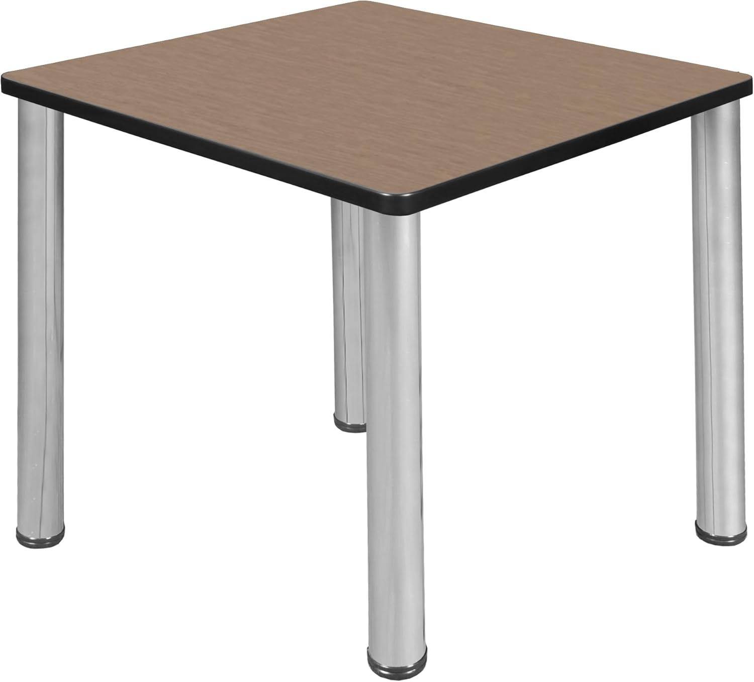 Regency Kee 30 in. Small Square Breakroom Table- Noble Oak Top, Black Legs