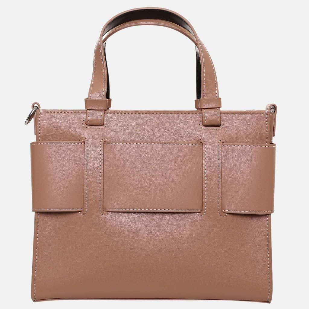 Armani Exchange Women Susy Soft, Sustainable, Tone Logo Shopping Bag S, Candied Ginger, One Size image 2