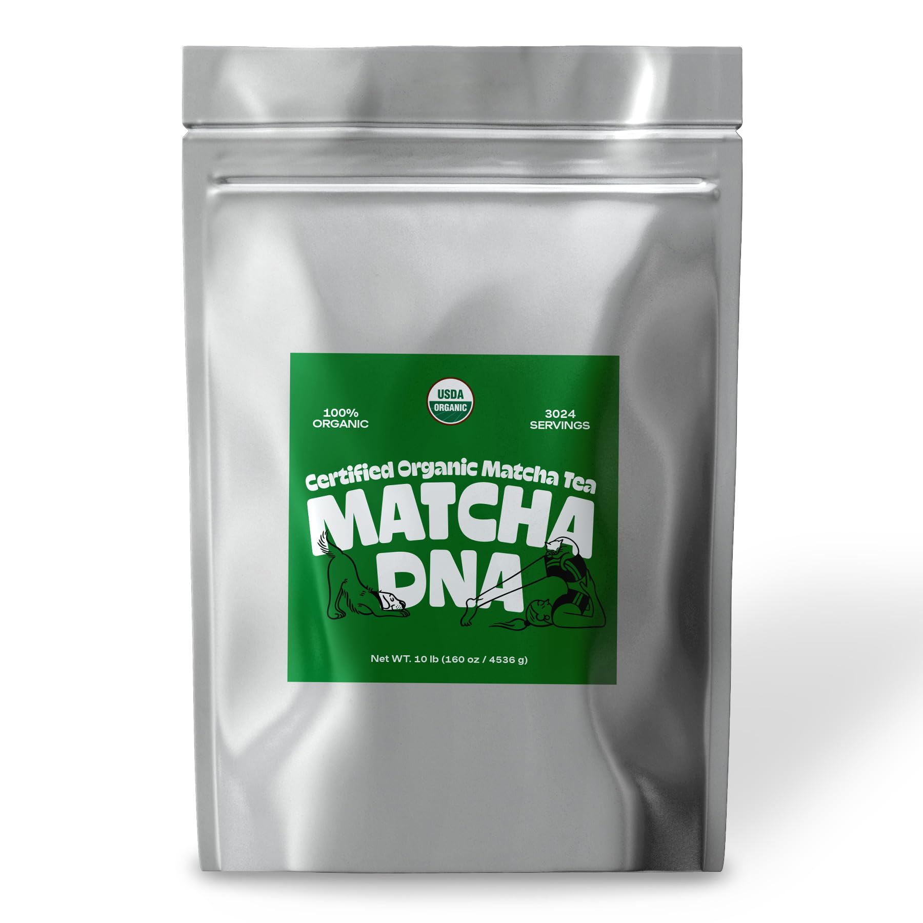 MATCHA DNA Certified Organic Matcha Green Tea Powder 160 oz BAG