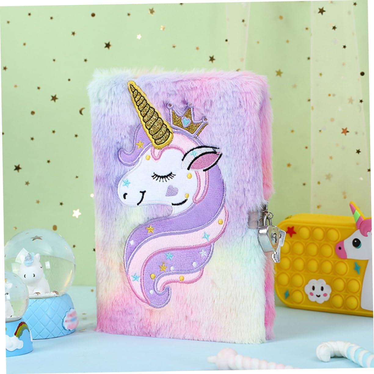 2pezzi Quaderno Di Peluche Diario Con Copertina Di Peluche Quaderno Fumetti Morbido Accessorio Per Ragazza Compatto