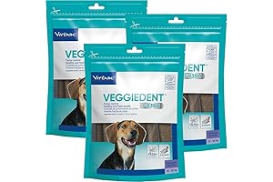C.E.T. VeggieDent Chews: The Healthy and Delicious Dental Treat for Your Dog (Pack of 3)