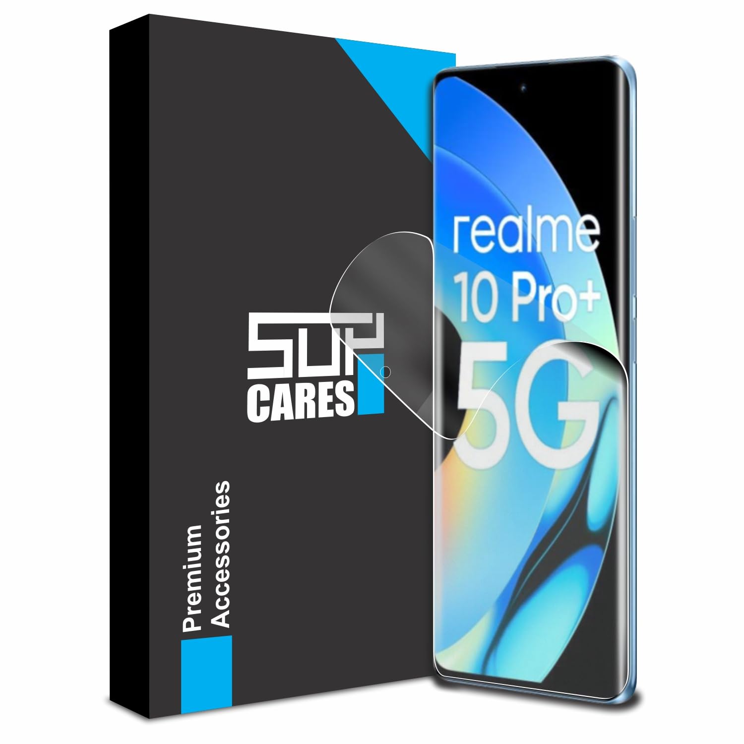 SupCares TPU Anti Glare Matte Unbreakable Membrane Screen Protector for Realme 10 Pro Plus 5G (6.7 inch) with Easy-Self Installation Kit | Transparent (B0CJF3VNZC) Amazon Price History, Amazon Price Tracker