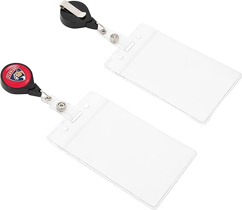 Florida Panthers NHL Team - Carrete retráctil para tarjetas de identificación con bolsa