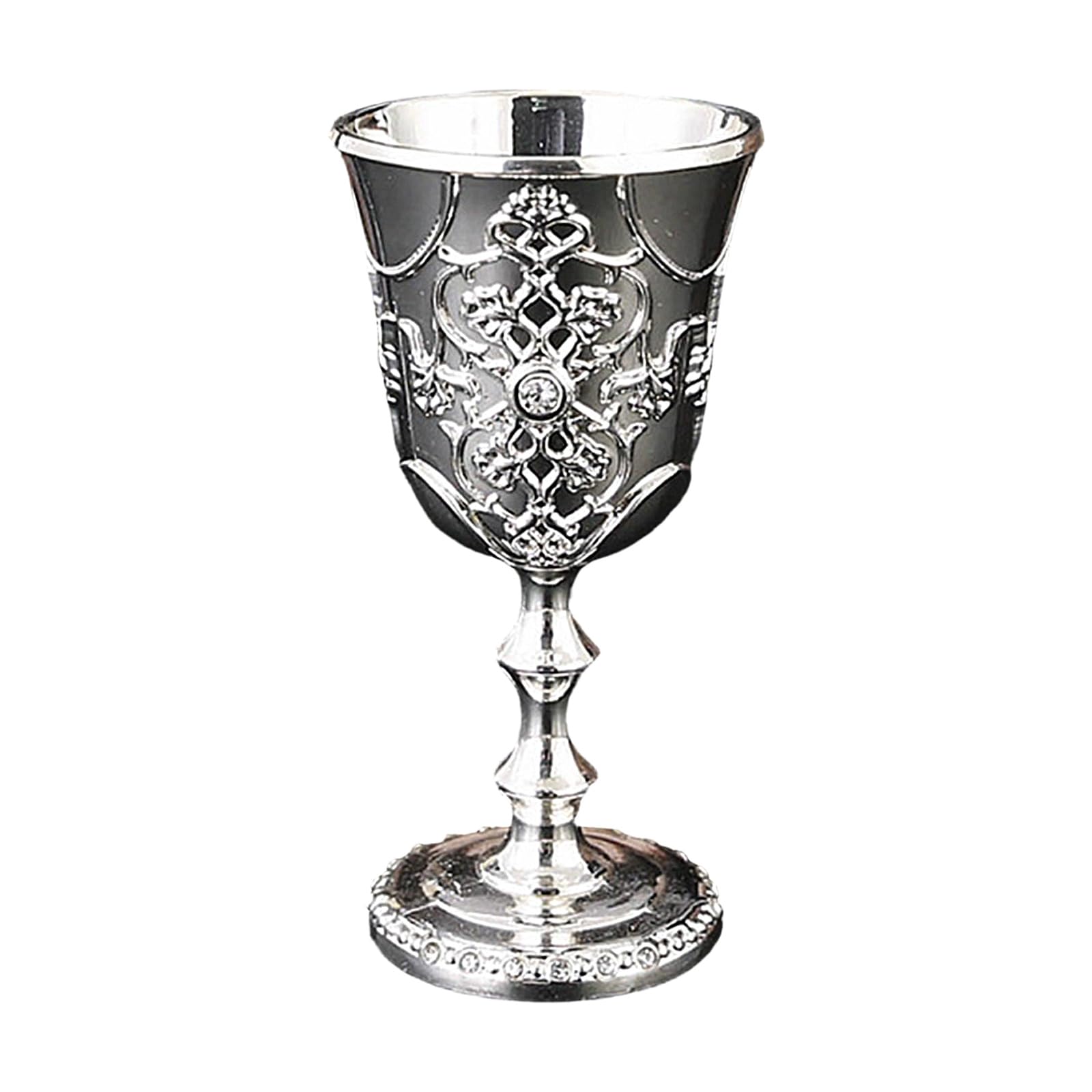 Xjdzineq Studded Metal Goblet Cups Sparkling Design for Wine Tasting and Sophisticated Table Setting Wine Glass Cups Decorative Shot Cup