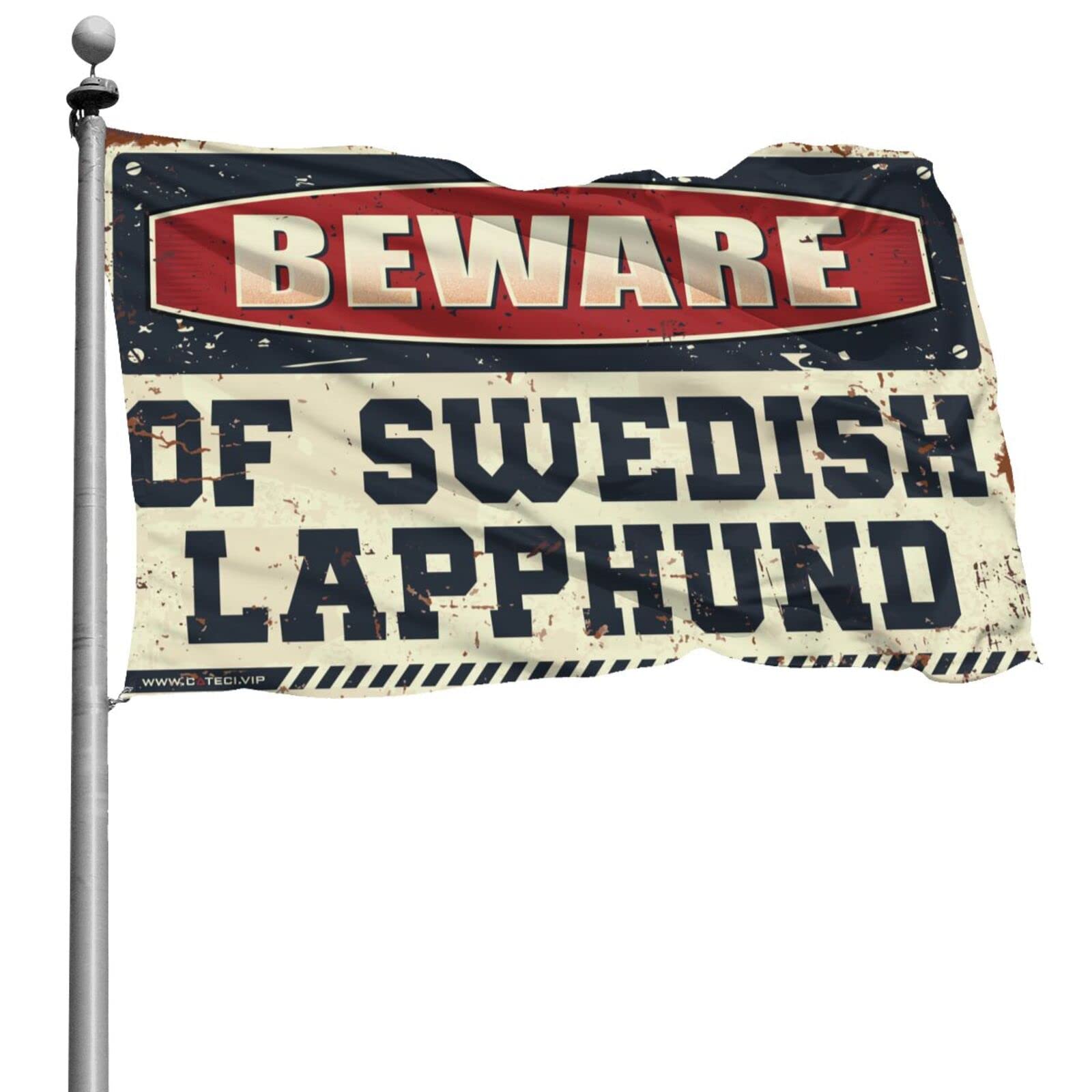 Drapeau Swedish Lapphund pour habiller un grand mur de chambre