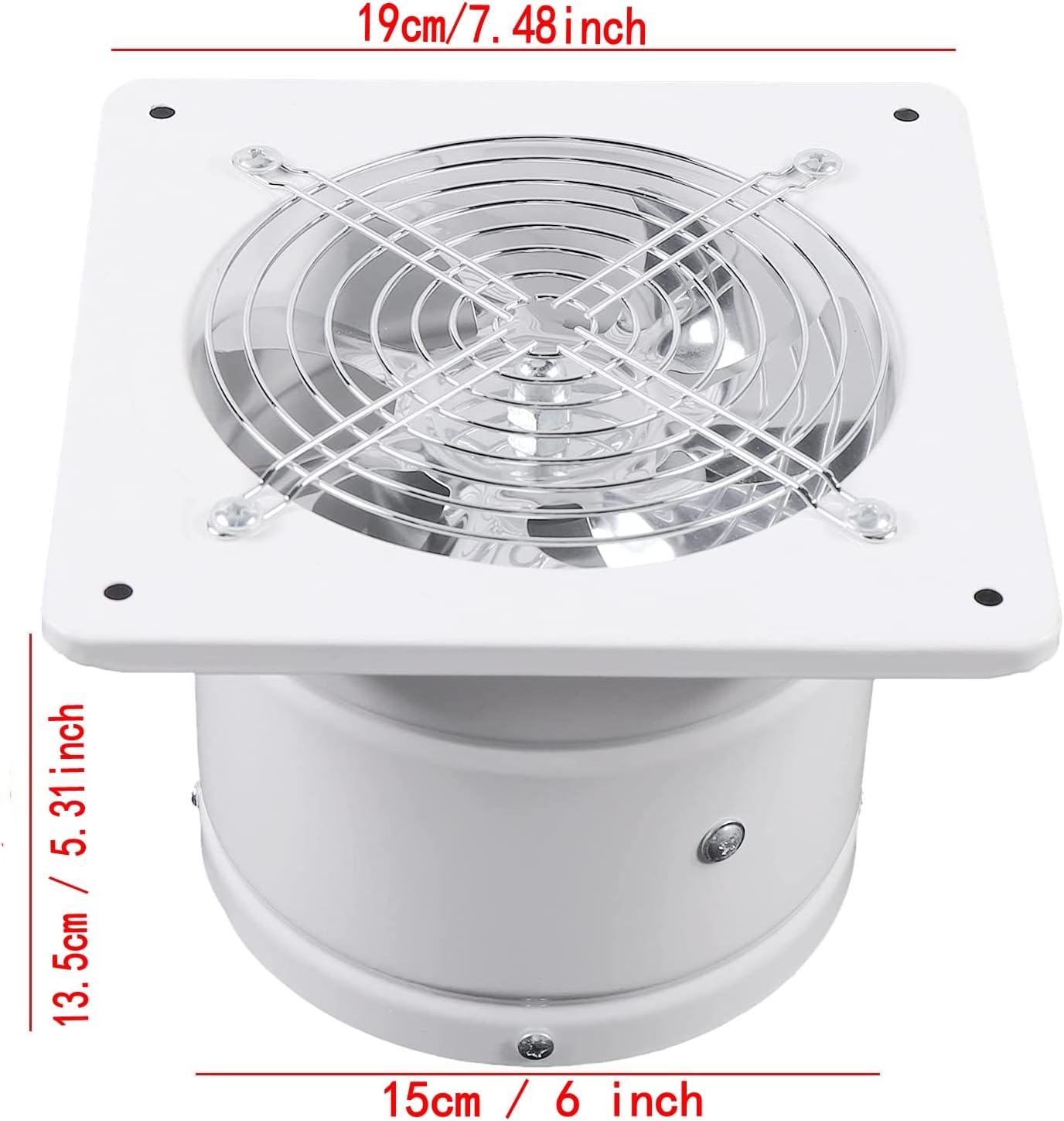 Buy 6 inch Exhaust Fan 40W 294 CFM Through Wall Extractor Exhaust