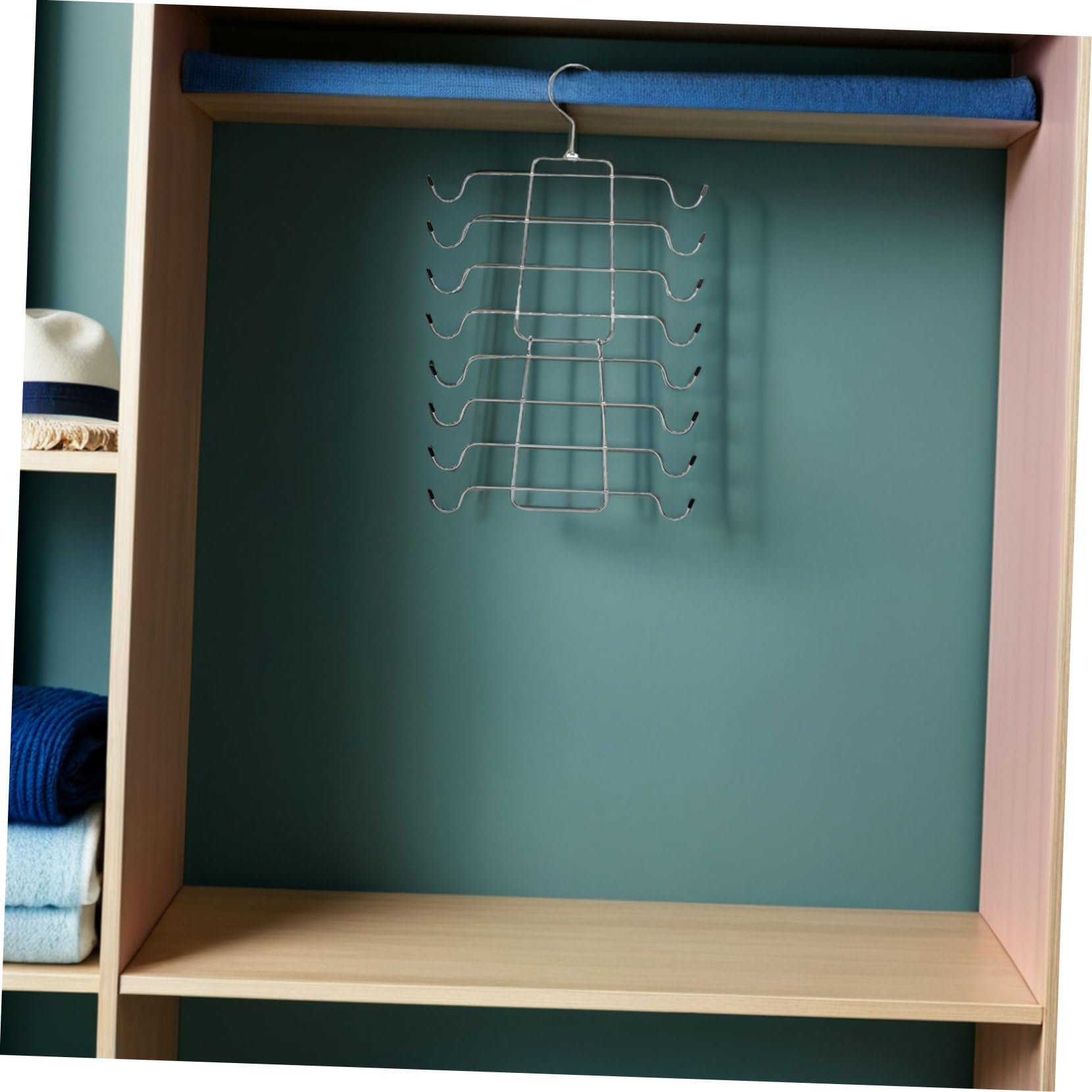 Hohopeti 4pezzi Grucce per Reggiseni Canottiere e Sciarpe Organizer Portatile e Pieghevole in Metallo Resistente Gancio Girevole Gradi per Armadi e Viaggi Salvaspazio per Lingerie da Donna