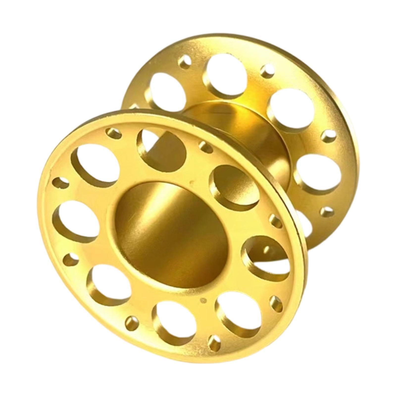 Carrete de buceo compacto en color oro con bobina resistente para pesca 8