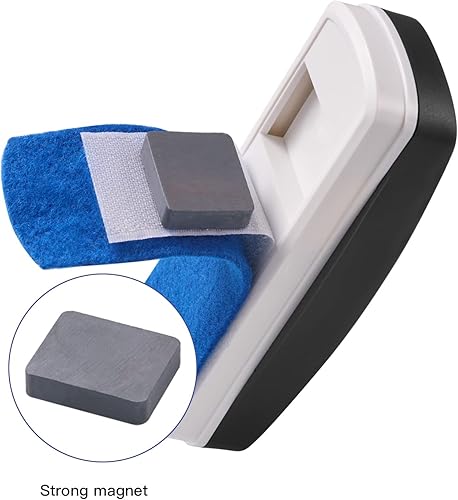 Vista 5 de Ddaowanx Borrador de pizarra blanca, borrador magnético de borrado en seco, borrador de tablero de vidrio, suministros escolares y de oficina