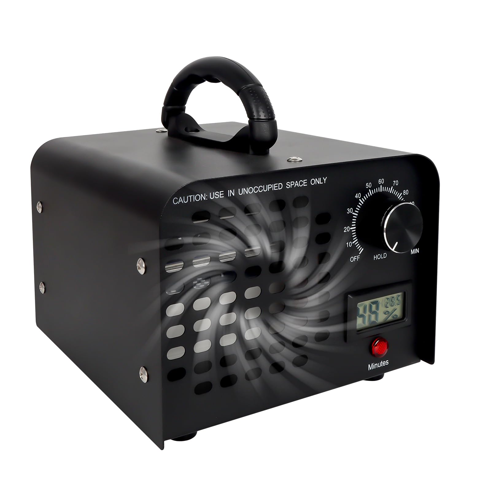 LPQCccY Ozongenerator, 60000mg/h Ozongerät, 120 Min Timer Ozon Luftreiniger, Intelligente Überwachung des Raumklimas Temperatur Ozonisator, Ozone Generator für Auto Wohnung Küche Garagen Gerüche