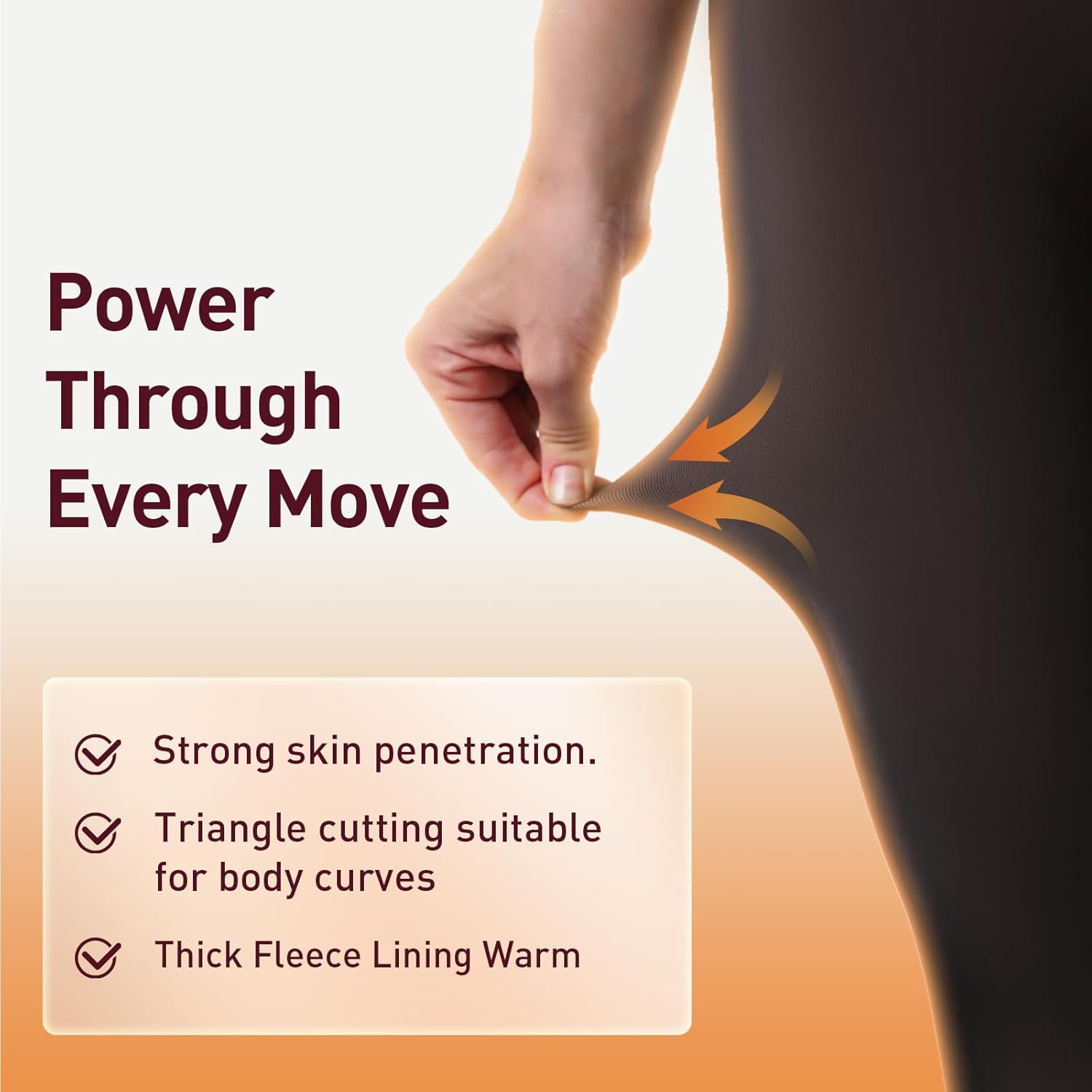 JIZ Translucent Fleece Lined Tights Women, Thermal Tights for Women, Pantyhose Leggings, Warm Sheer Tights for Women Winter (Small, Dark Black) - Image 3