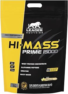 Hi-Mass Prime 15000 -3000G Refil Baunilha - Leader Nutrition