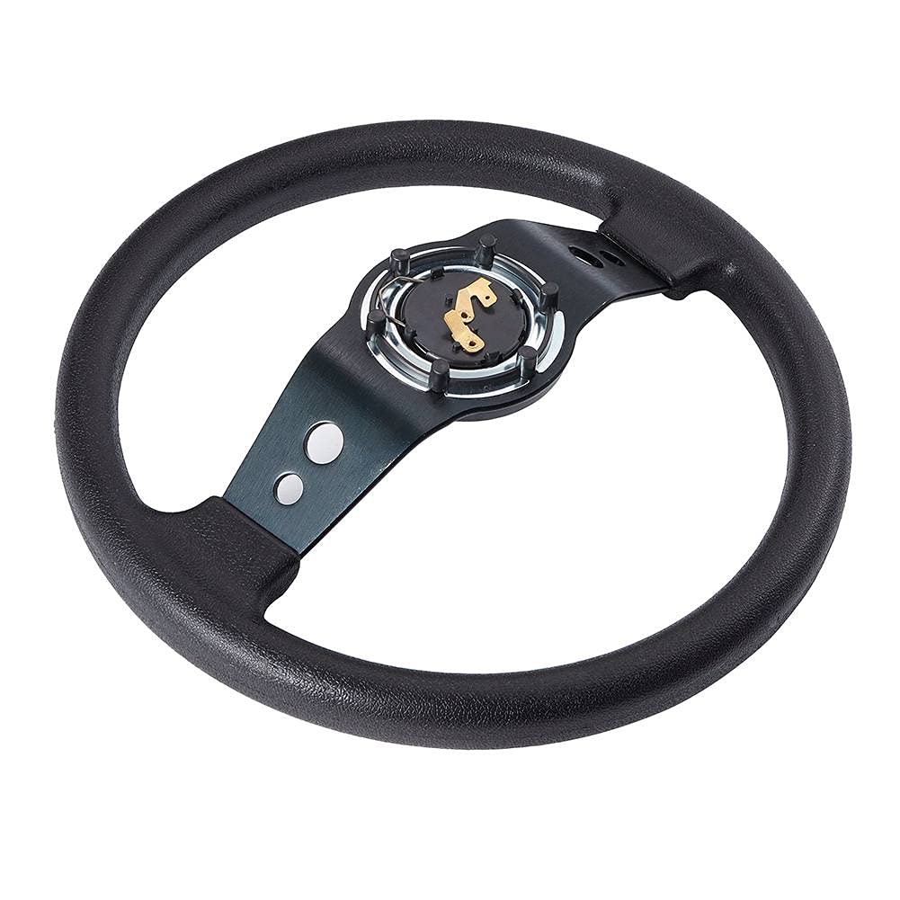 Volante Sportivo In Pelle E Alluminio - Volante Auto Universale 320mm Diametro (Argento) - Foto 8