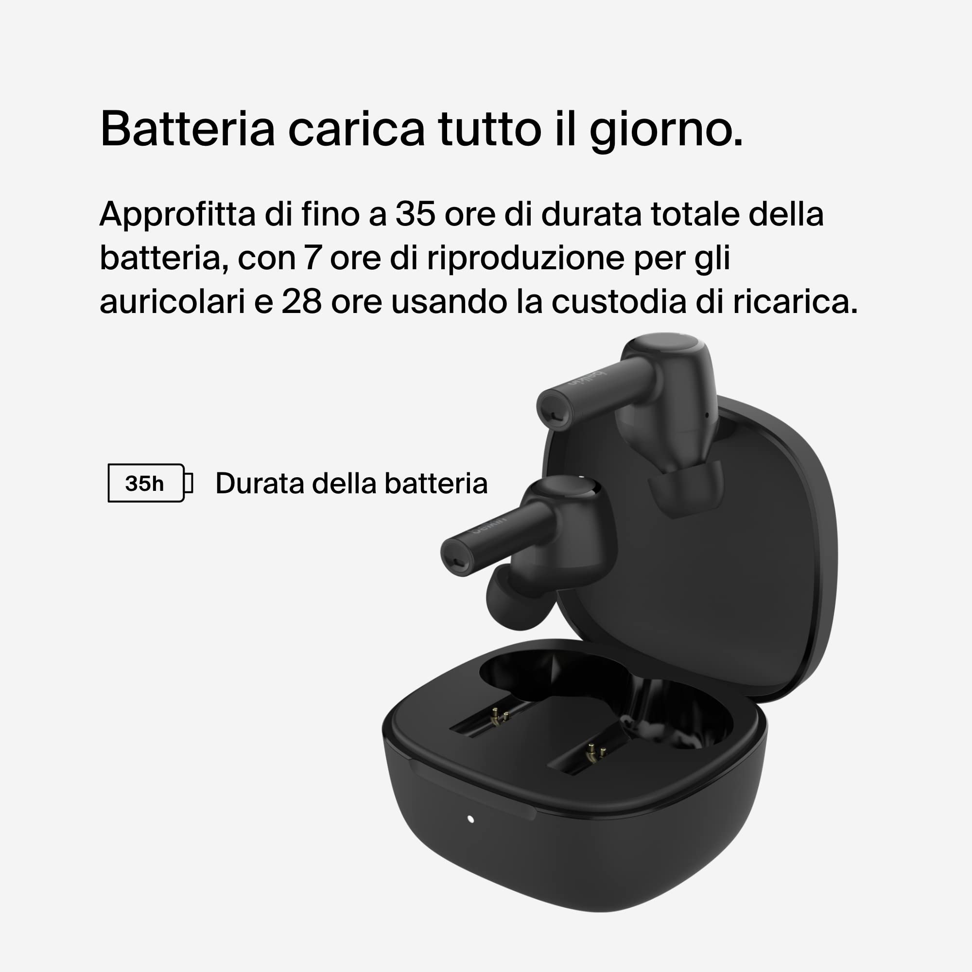 SoundForm™ Pulse Earphones Wireless Charging Case - Noise Cancelling Bluetooth - Dettaglio