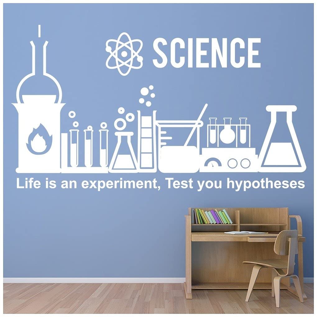 azutura Life Is An Experiment Science Wall Sticker available in 5 Sizes and 25 Colours Burgundy