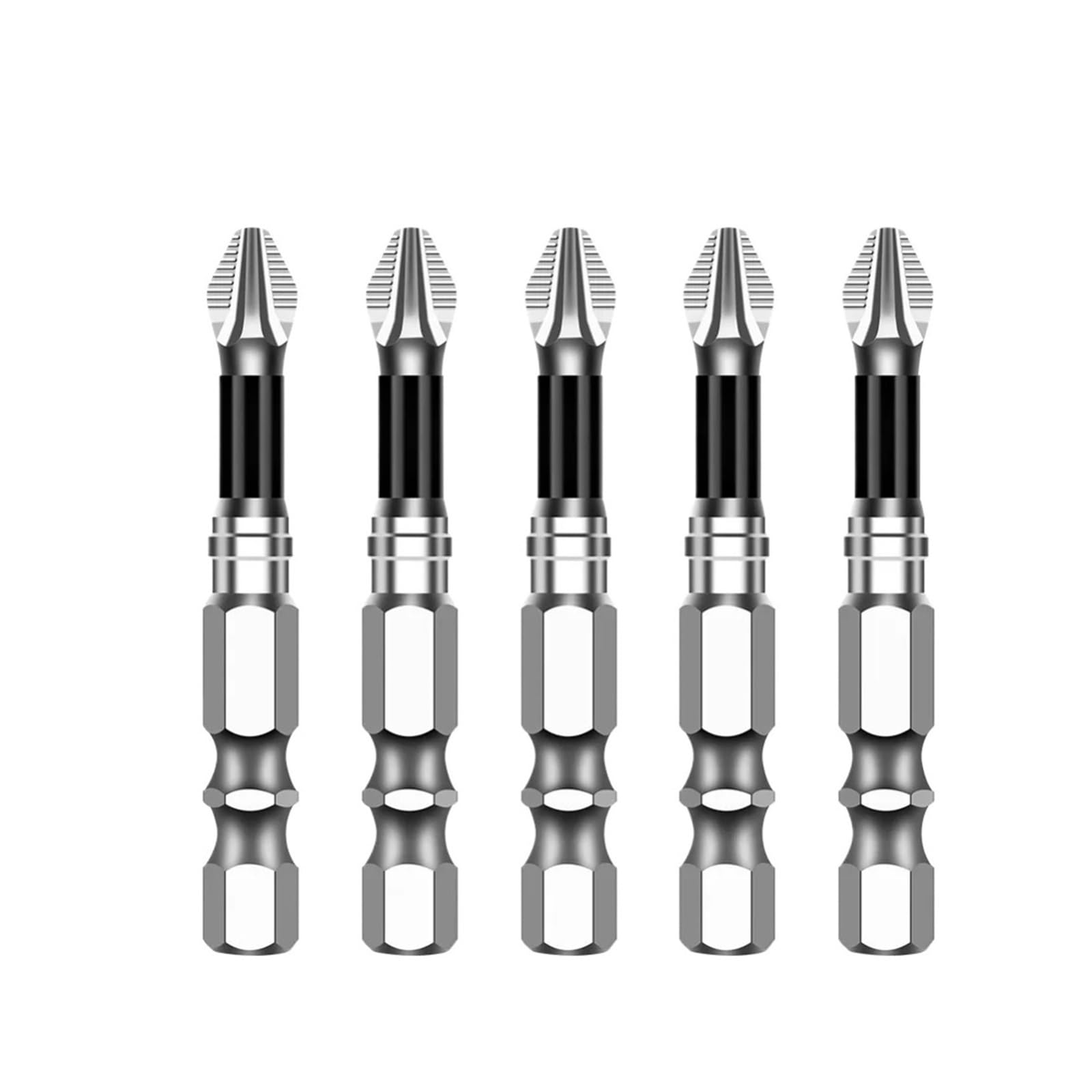 UAYPLMBI 25-150mm K5 Non-Slip Impact Screwdriver Bit S2 Alloy Driver Hex Shank