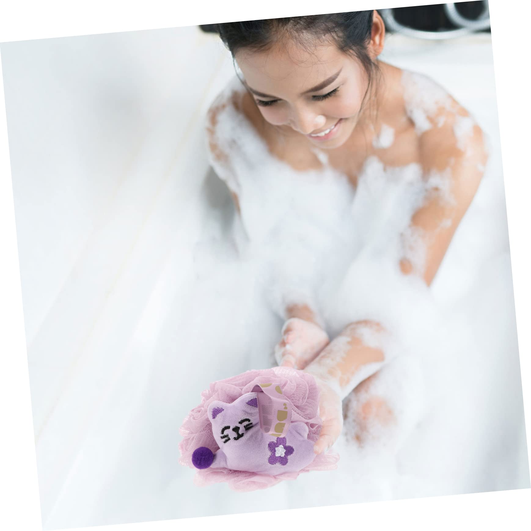 Baluue 6pezzi Loofah Esfoliante Per Doccia Per Della Design Per e Adulti Facile Appendere e Asciugare