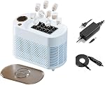 Comptoir portable Mini Créateur de glace, 12v DC Conception de comptoir compacte, fenêtre de vue, simple libération de glace pour la cuisine maison Parties de bureau Rv Voyage (Blue_02)