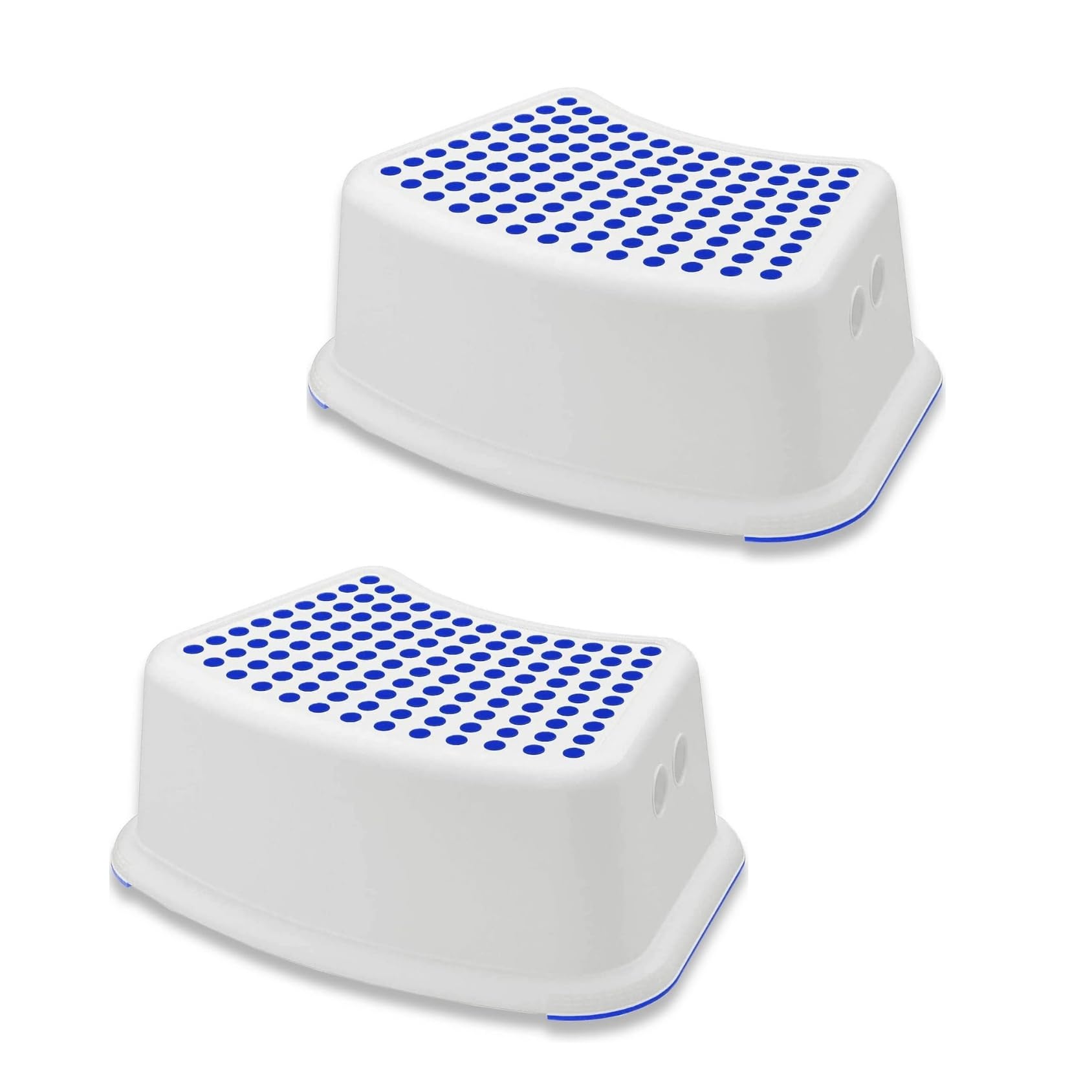 Homeshopa.com Blue Homeshopa Step Stool For Kids Toddlers, 2 Pack Non Slip Step Up Foot Stool, Sturdy & Durable Perfect For Bathroom, Kitchen Washing Hands, Brushing Teeth, Potty Training
