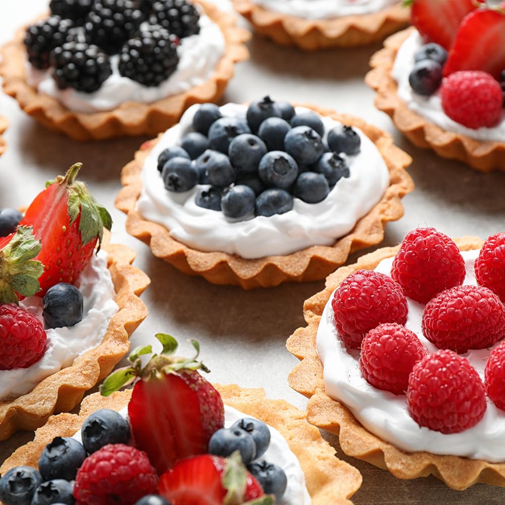 12 sztuk wielokrotnego użytku silikonowa forma do tarty 11 cm, nieprzywierająca silikonowa forma do tarty do ciast, foremka do ciast, silikonowa forma do ciasta Quiche tarta