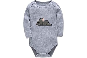 Cotton French Bulldog Onesie