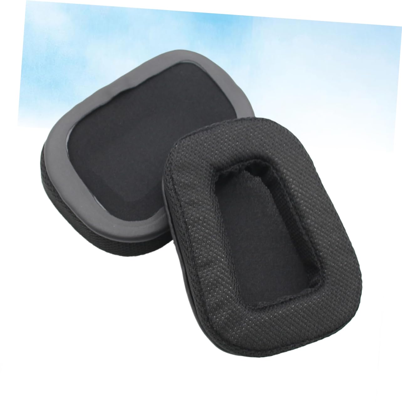 DOITOOL 3piezas Almohadillas De Repuesto Suede para Auriculares Cojines Transpirables y Cómodos para Gaming Negro