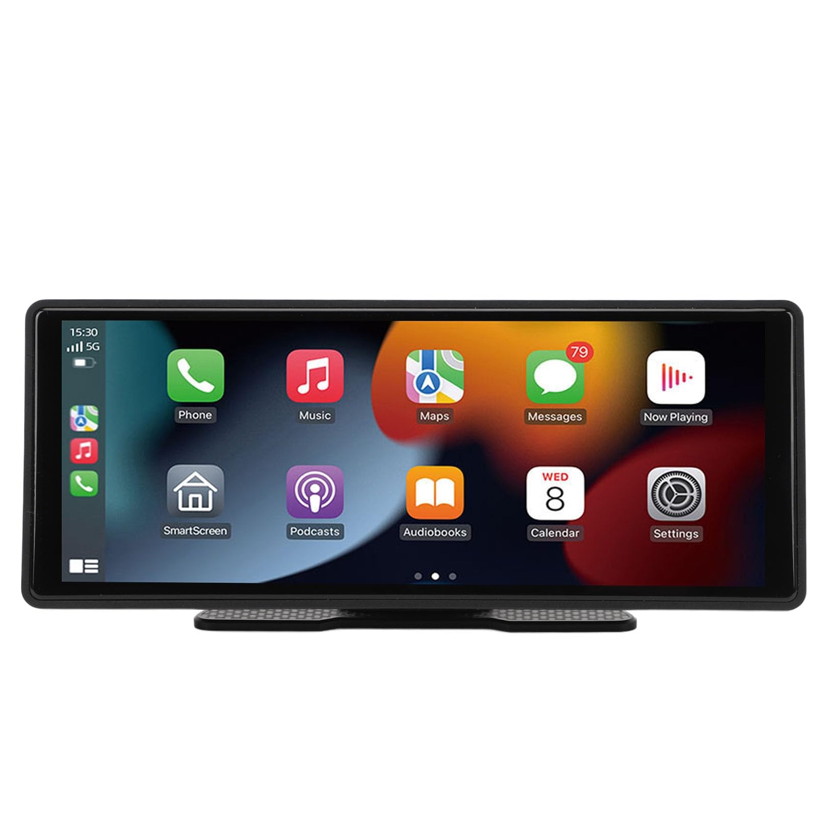 Ekran Carplay do Samochodu, Przenośne Sterowanie Głosowe Stereo Nawigacja GPS AUX FM 10,26-calowy Ekran Dotykowy Radio Samochodowe do Carplay dla Auto