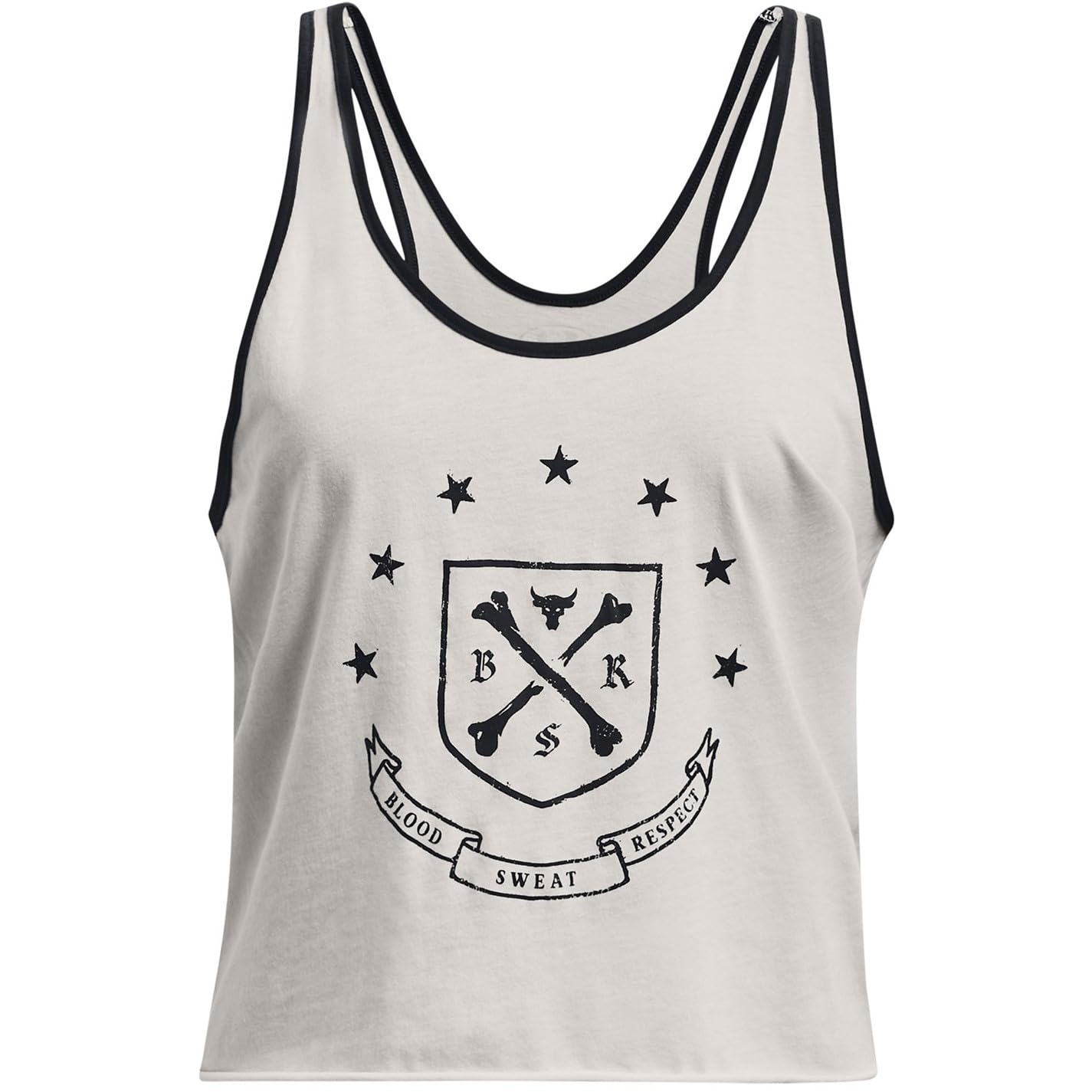 Under Armour Womens Pjt RCK Q3 Arena Tank Gym Vest White 12