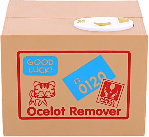 Miniatura 4 de Caja de dinero automática, banco de dinero para niños, centavos de robo automático, banco electrónico, caja de ahorro de dinero para niños,