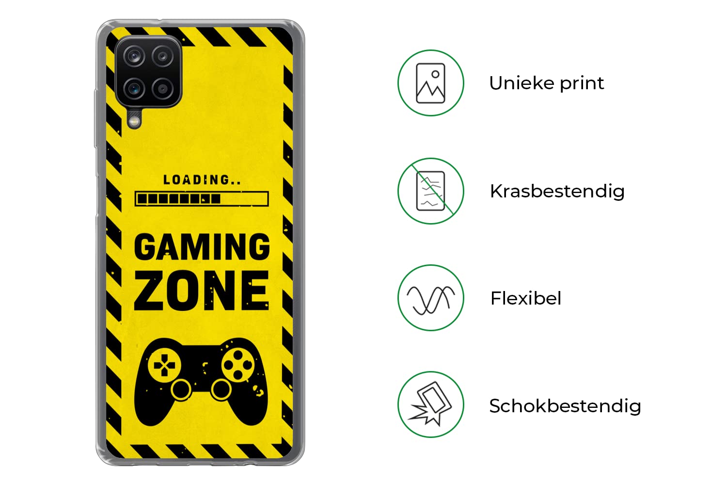 Funda para Samsung Galaxy A12 - Juego - Citas - Mando - Zona de Juego - Juego - Funda de Silicona/Funda Blanda para teléfono móvil