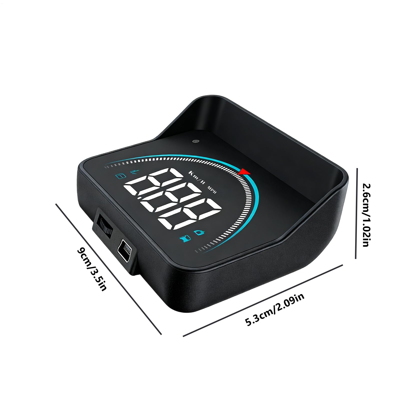 HUD projektor przedniej szyby samochodu, alarm o nadmiernej prędkości | Cyfrowy prędkościomierz GPS do SUV-ów, kamperów, samochodów dostawczych, samochodów ciężarowych