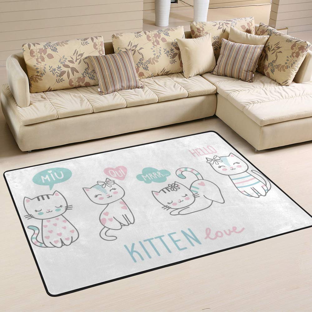 Tapis de grande taille en microfibre corail doux pour salon chambre et sol stratifié Cheshongg