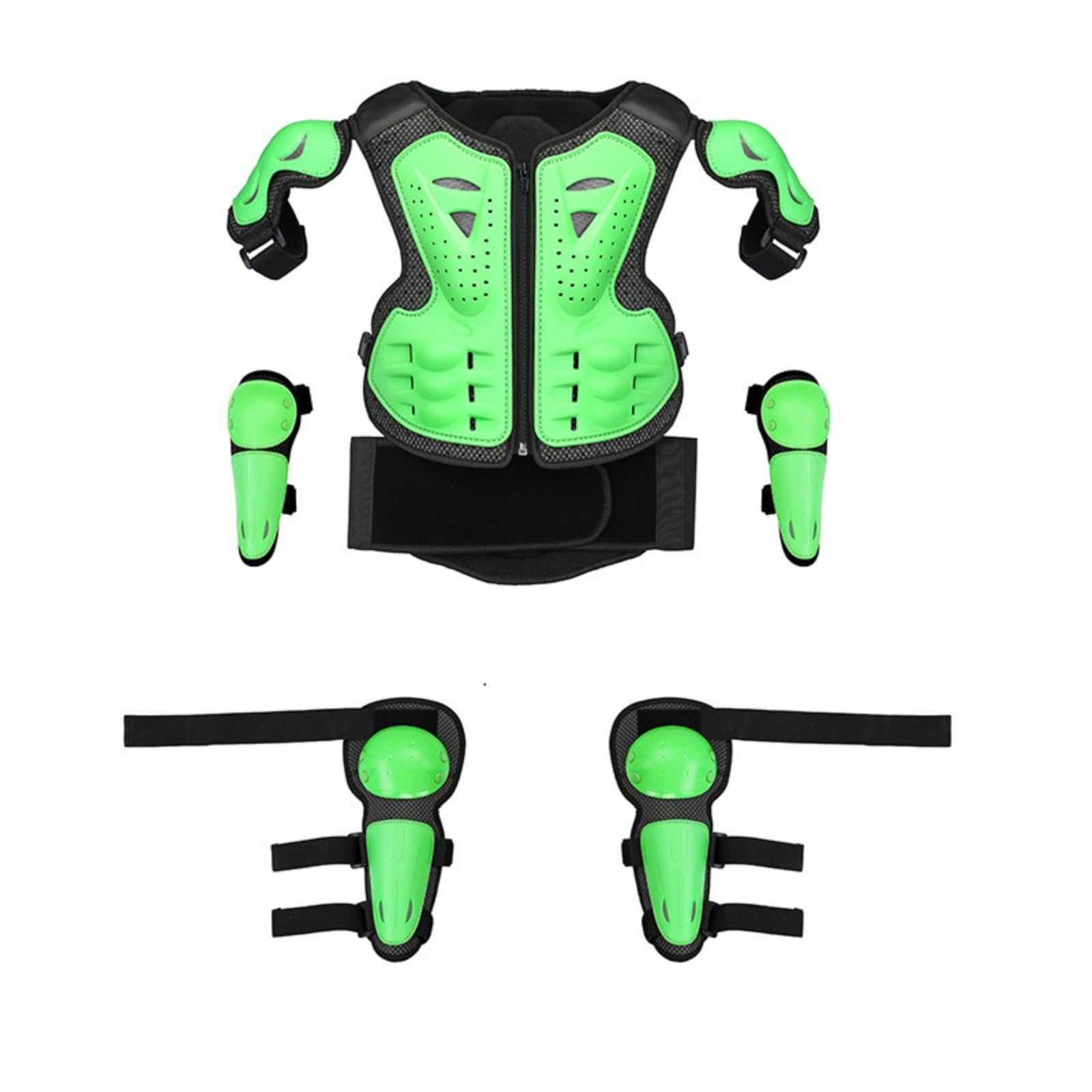 predolo 5 Pièces Armure Protection Enfant Réglable Kit Protection Enfant Rembourrage en Mousse Ensemble Guards Roller pour Enfants, 7-12 Ans