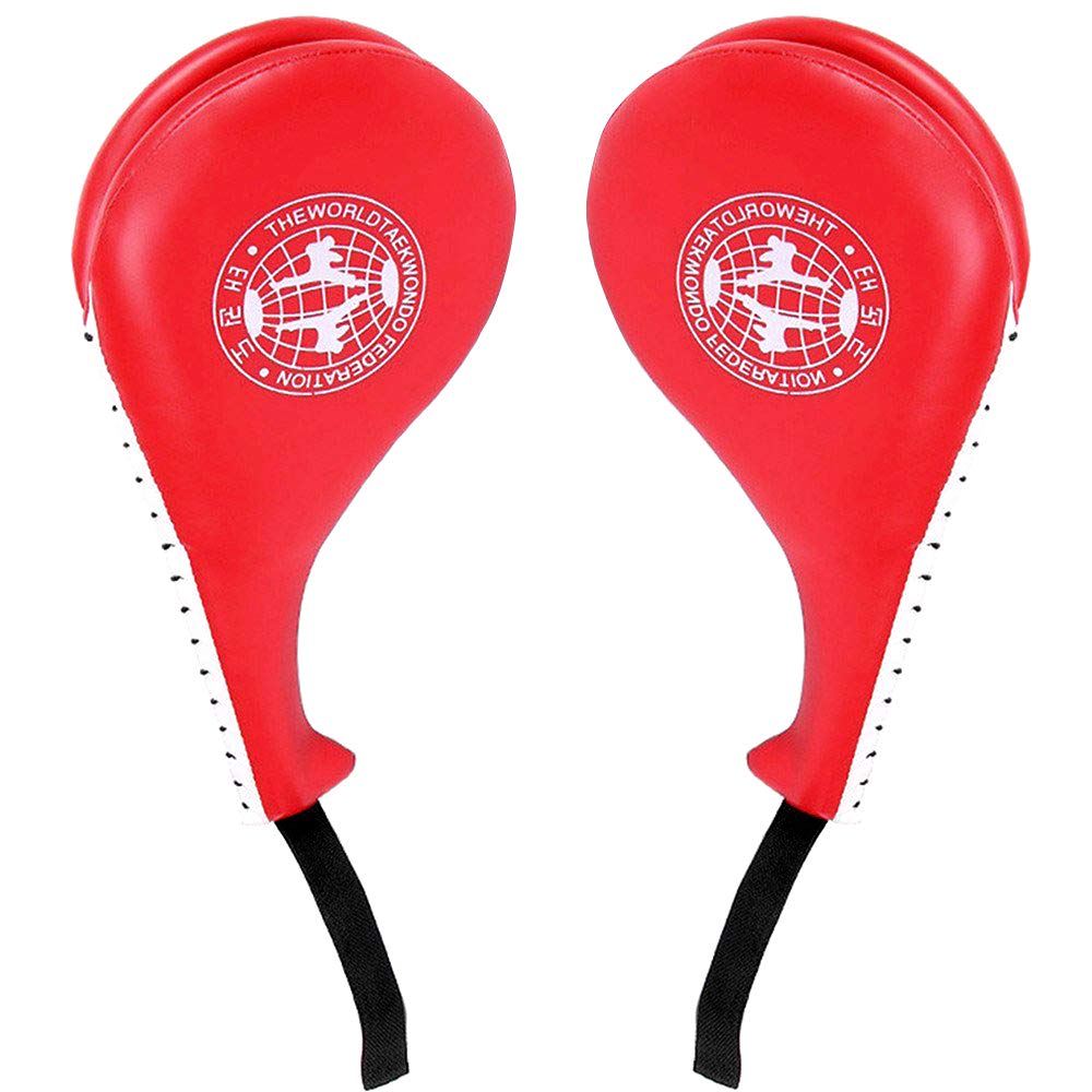 BREADEEP 2 Pack Taekwondo Kick Pads, Durable Kicking Target Pads for TKD Karate Martial Arts Strike Kickboxing Training Muay Thai MMA Fight Gear