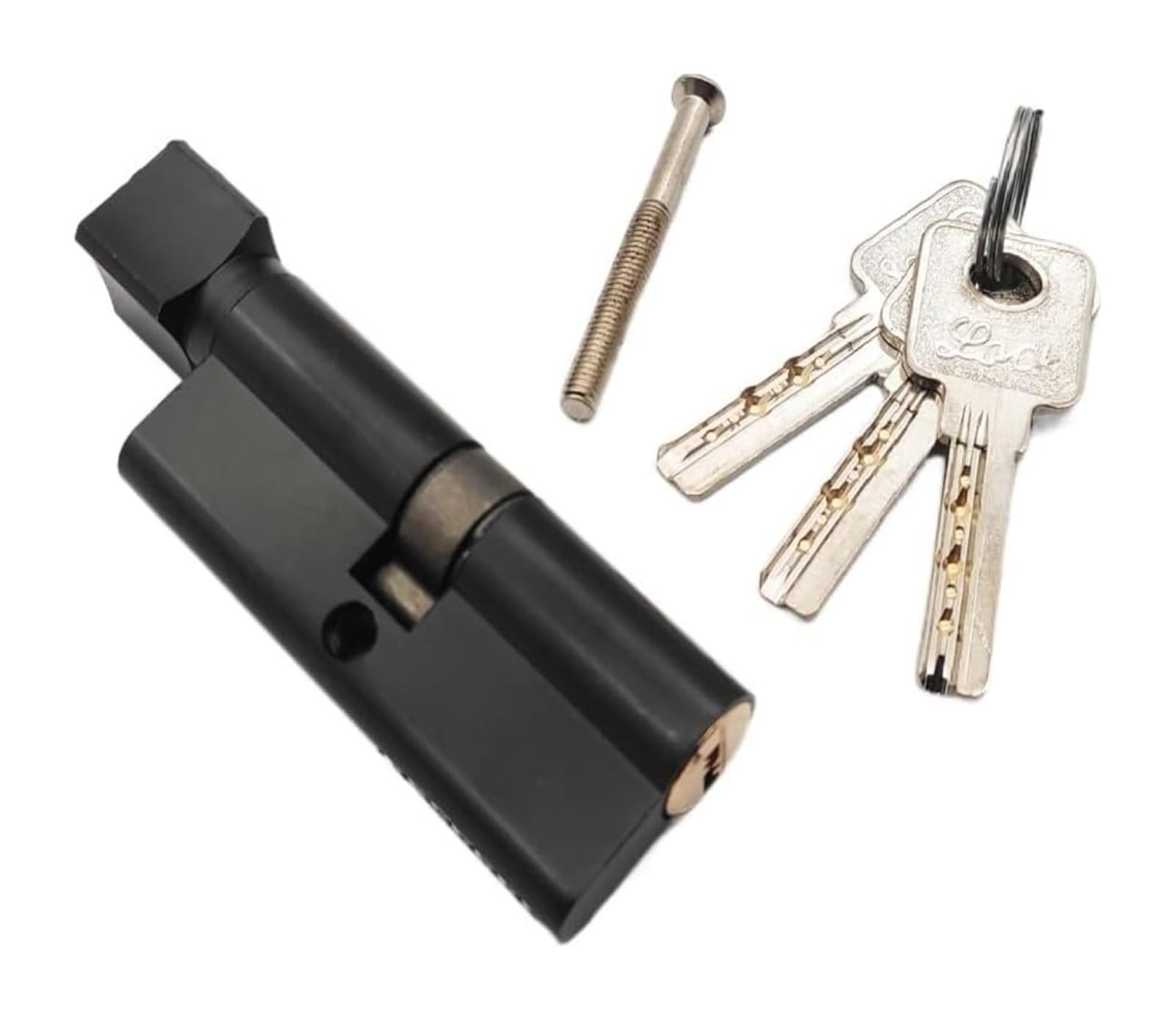 Door Lock Cylinder, AB Cylinder Door Lock Biased 70mm 3 Keys for 35-50mm Thickness(13)