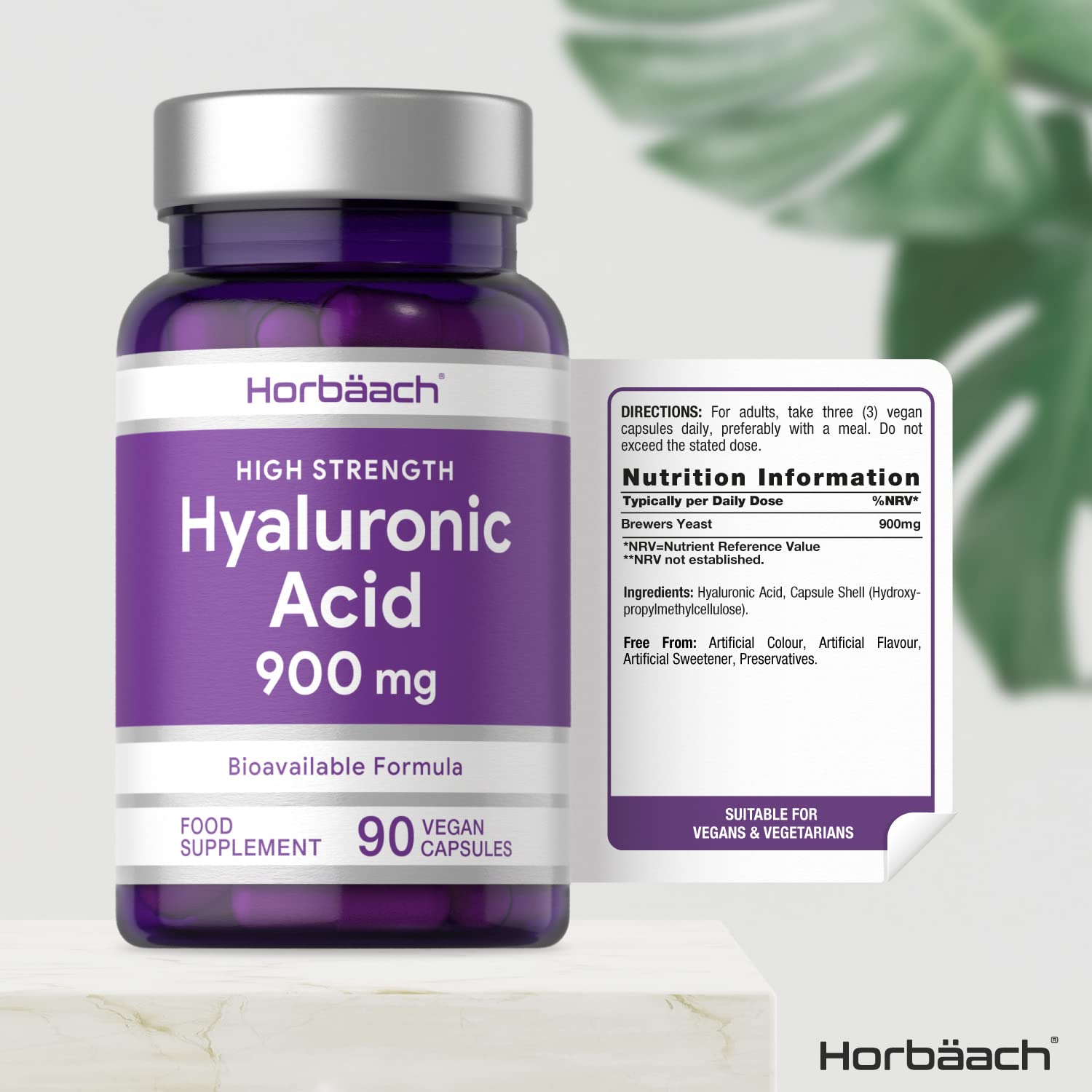 Hyaluronic Acid 900mg 90 Capsules Triple Strength Tablets Natural