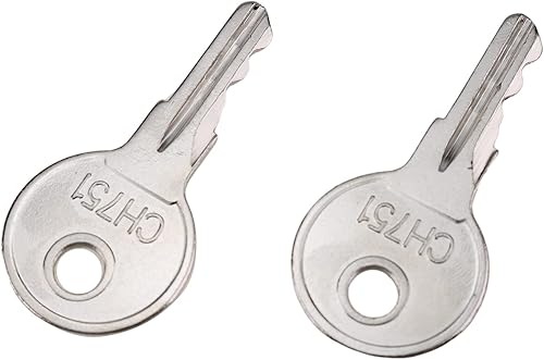 Miniatura 3 de DVPARTS Universal Keys CH751 Compatible con casas rodantes, armarios de almacenamiento, barcos, vitrinas, manijas en T, cajas laterales (2)