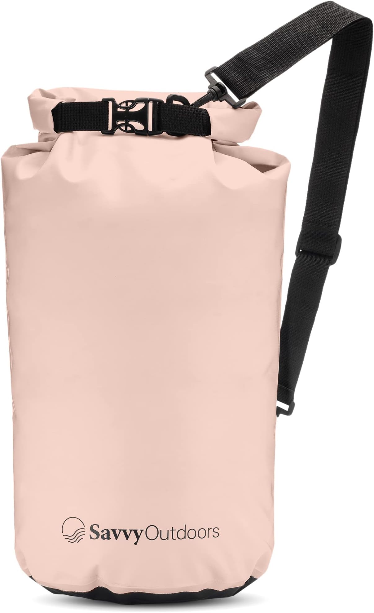 Savvy Outdoors Waterproof Dry Bag - Dry Bags for Food & Gear, Stuff Sacks for Backpacking and Camping Equipment, Waterproof Bag for Beach, Boating, Kayaking (20L, Blush)