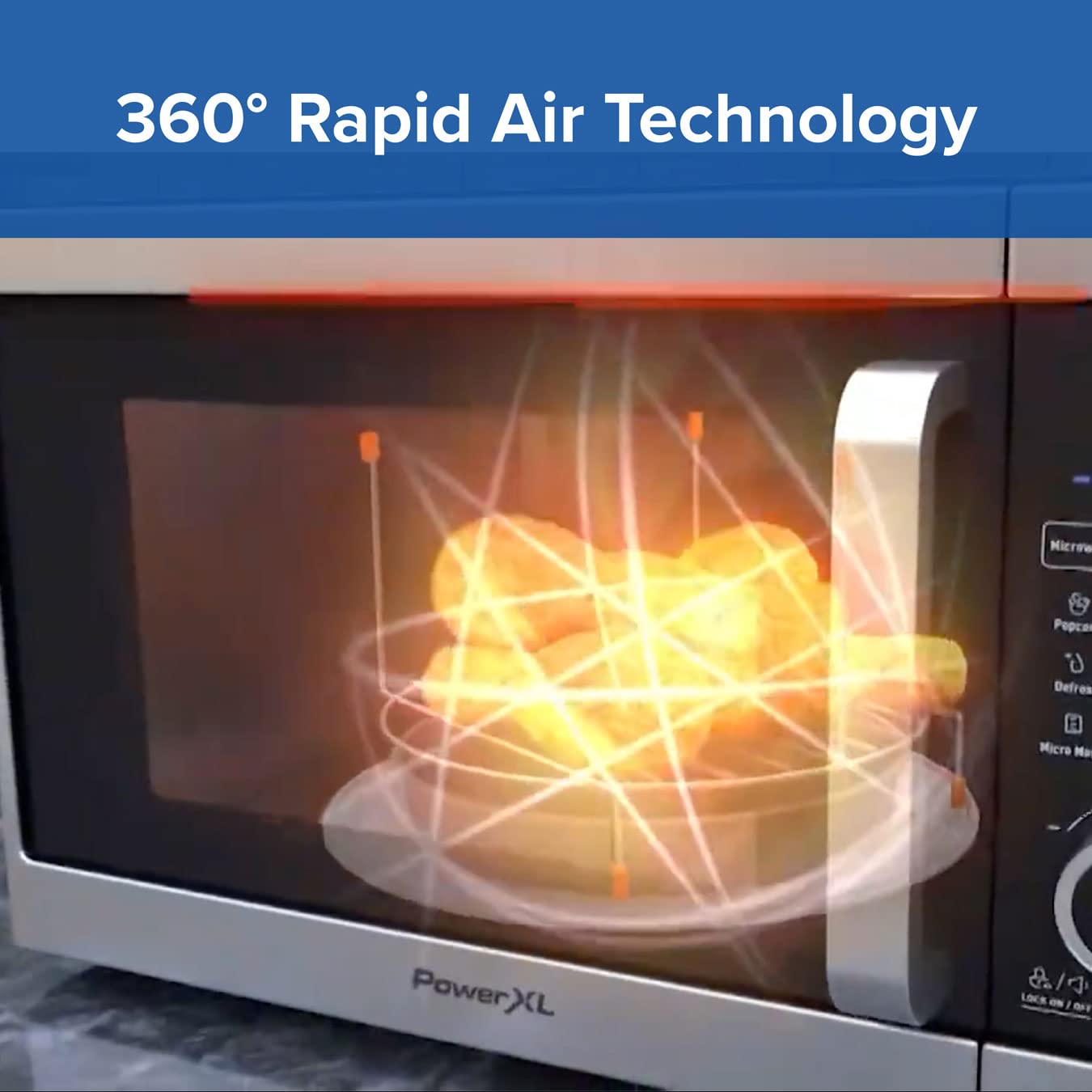 Power XL Microwave, Air Fryer & Oven 8 in 1 Cooking Machine