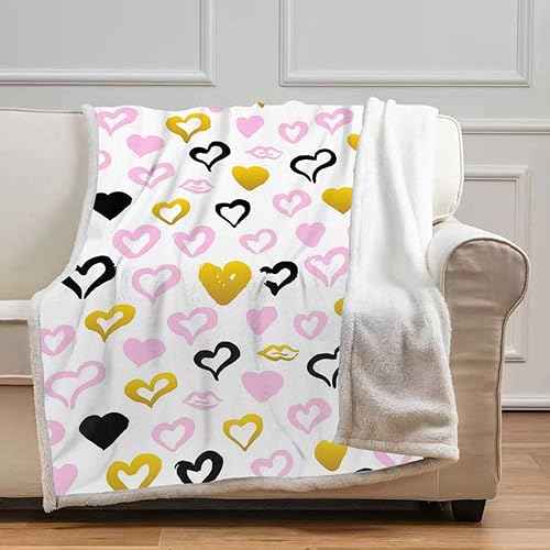 Miniatura 7 de Animal Doodle Cobijas Calientes para Invierno - Mantas decorativas para sofá, cama, sofá, tamaño individual, 59 x 70.8 pulgadas